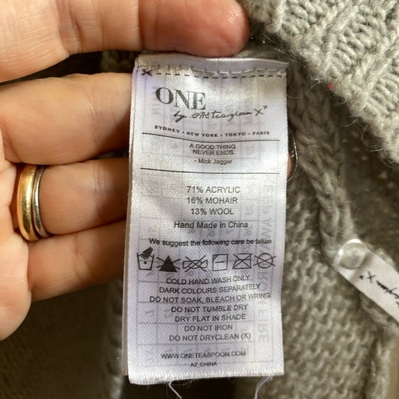 One Teaspoon for Urban Outfitters Gray Mohair/Wool Sweater Dress Size XS - Picture 13 of 13